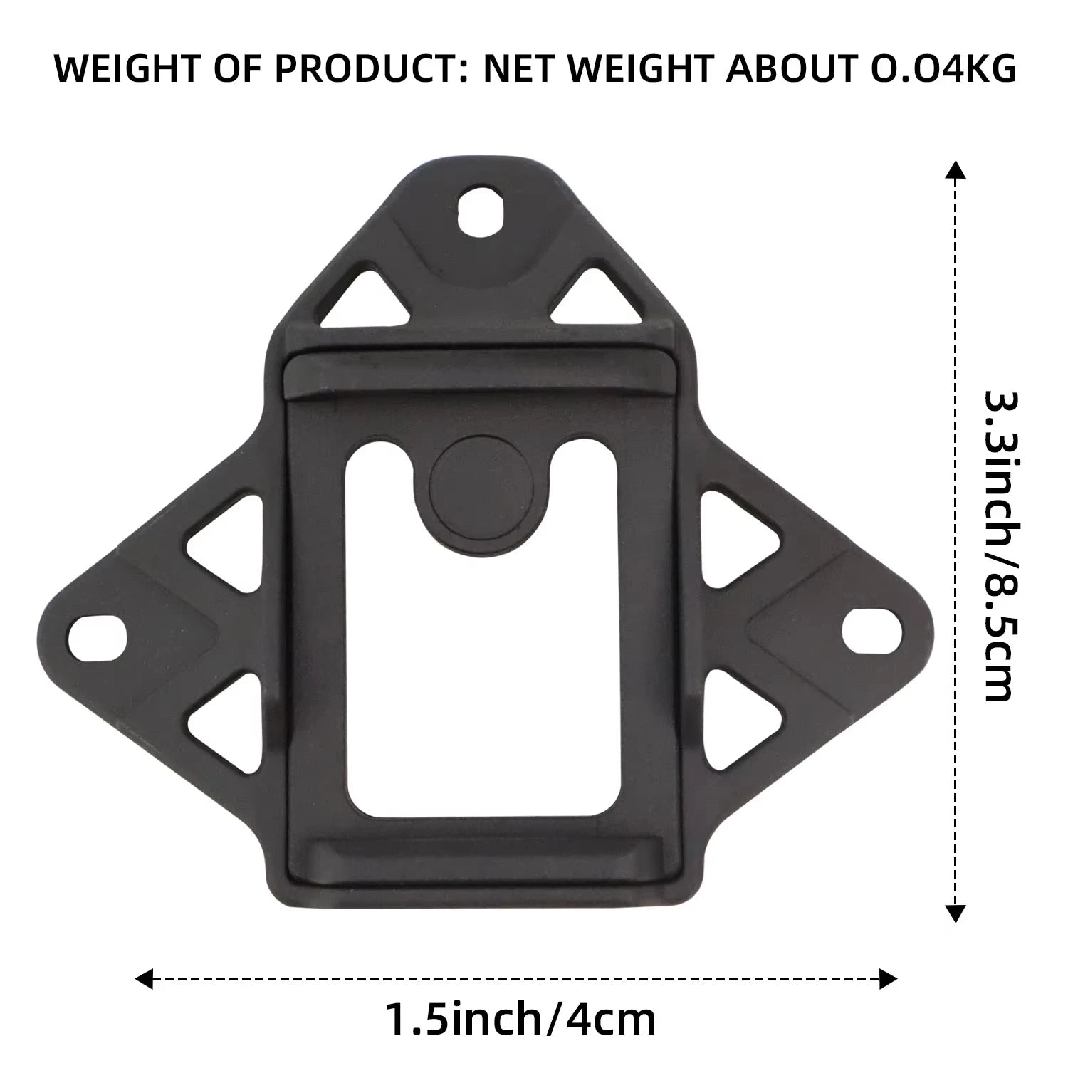 BOOIU Tactical Helmet VAS Shroud Three-Hole Mount Adapter Aluminum Alloy For FAST AF Wendy NVG Helmet Bracket Accessories