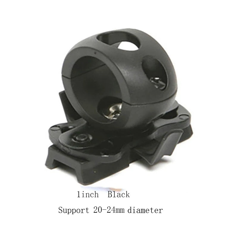 Tactical Helmet Flashlight Holder for Fast Mich Helmet Mount Clamp 60 Degree Universal Rail Helmet Light Torch Holder