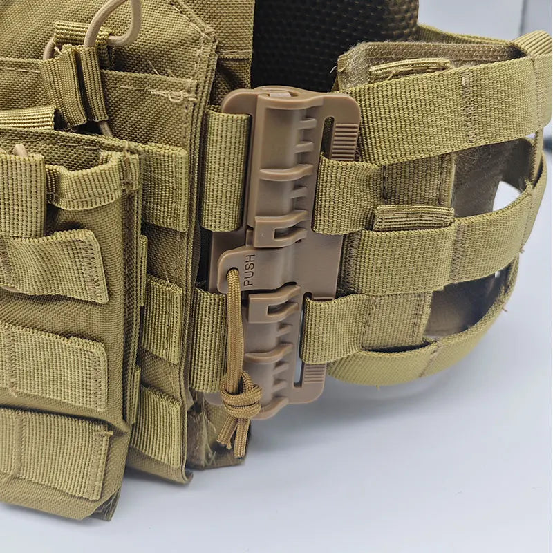 New JPC Tactical Vest Quick Release Buckle Triple Magazine Pouch Hunting Carrier Airsoft Accessory MOLLE Army CS Game Vest Gear