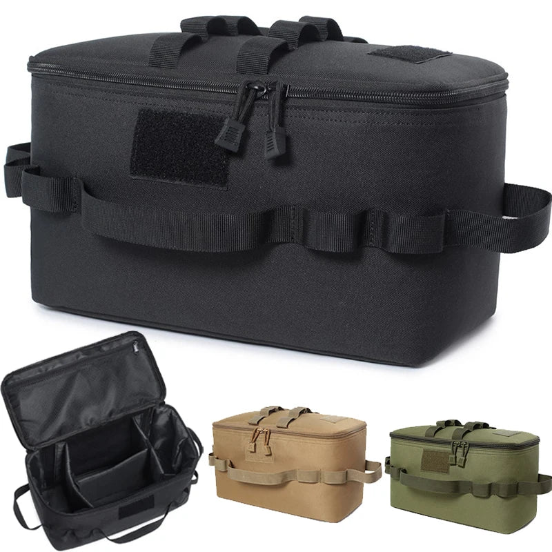 11L Tactical Duffle Bag Molle Utility Tote Bag Hunting Shooting Range Bag Outdoor Soft Storage Case with 3 Adjustable Dividers