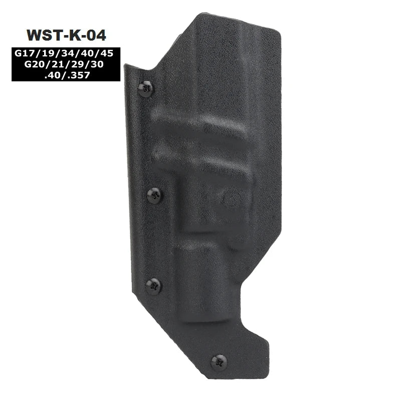 Kydex Gun Holster Right Hand Quick Release Pistol Case Light Bearing X400/X300/TLR Waist Holster for GL 17/19 Beretta M9 1911