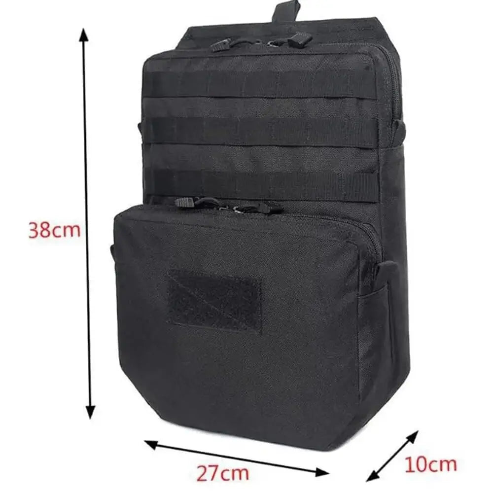 Molle Tactical Vest Plate Carrier Attachment Bag Expansion Pack Hydration Backpack Mini Hydration Backpack for Cycling, Hiking,