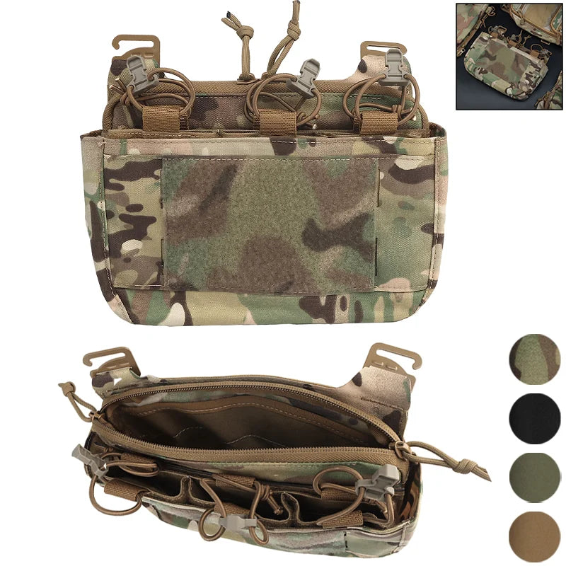 Modular MOLLE Chest Rig Bag Detachable Panel System Multi Configurable Outdoor V5 Hunting Vest Gear Organizer