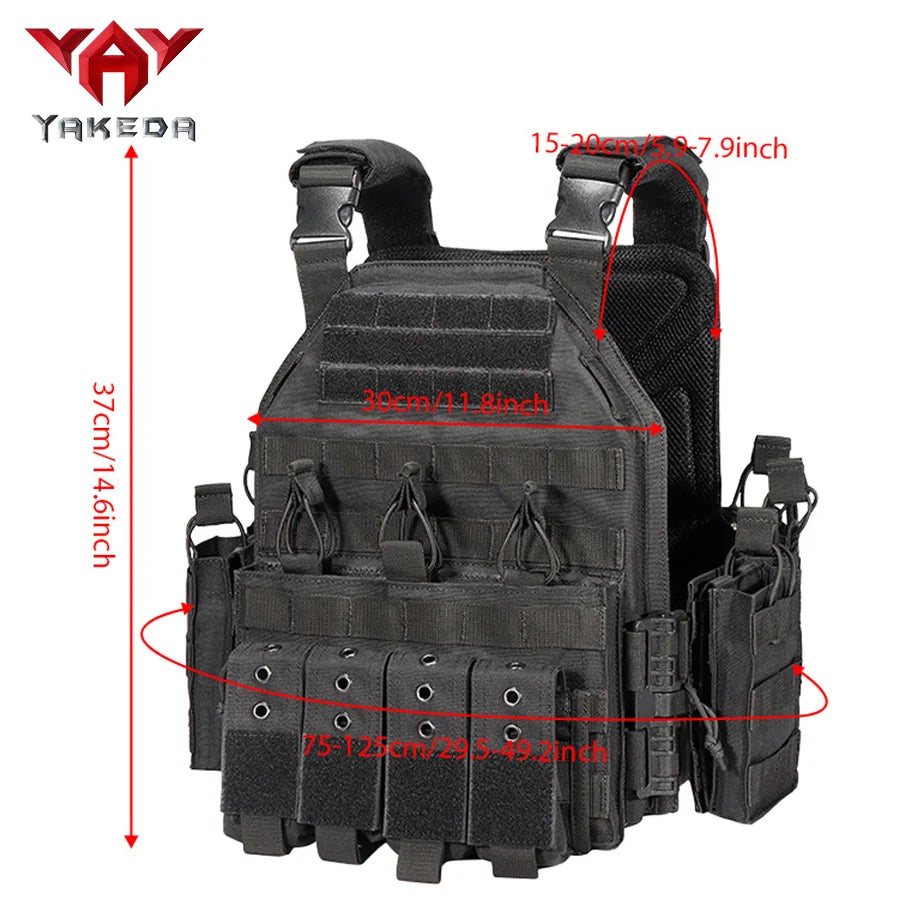 YAKEDA quick dismantling tactical training vest outdoor CS protective equipment combat vest camouflage suit