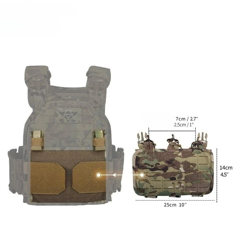 Lightweight Quick Release Camo Tactical Vest Breathable Mesh Multi-Pocket Field Training Combat Vest Durable Scratch Resistant