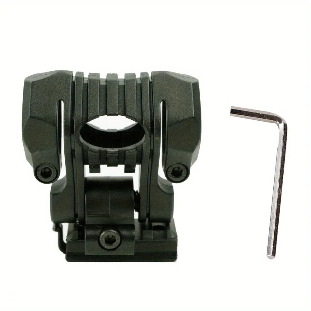 BOOIU Quick Release Flashlight Holder Portable 25mm Torch Clip Rail Clamp Mount Fast Helmet Clip Mount Accessory