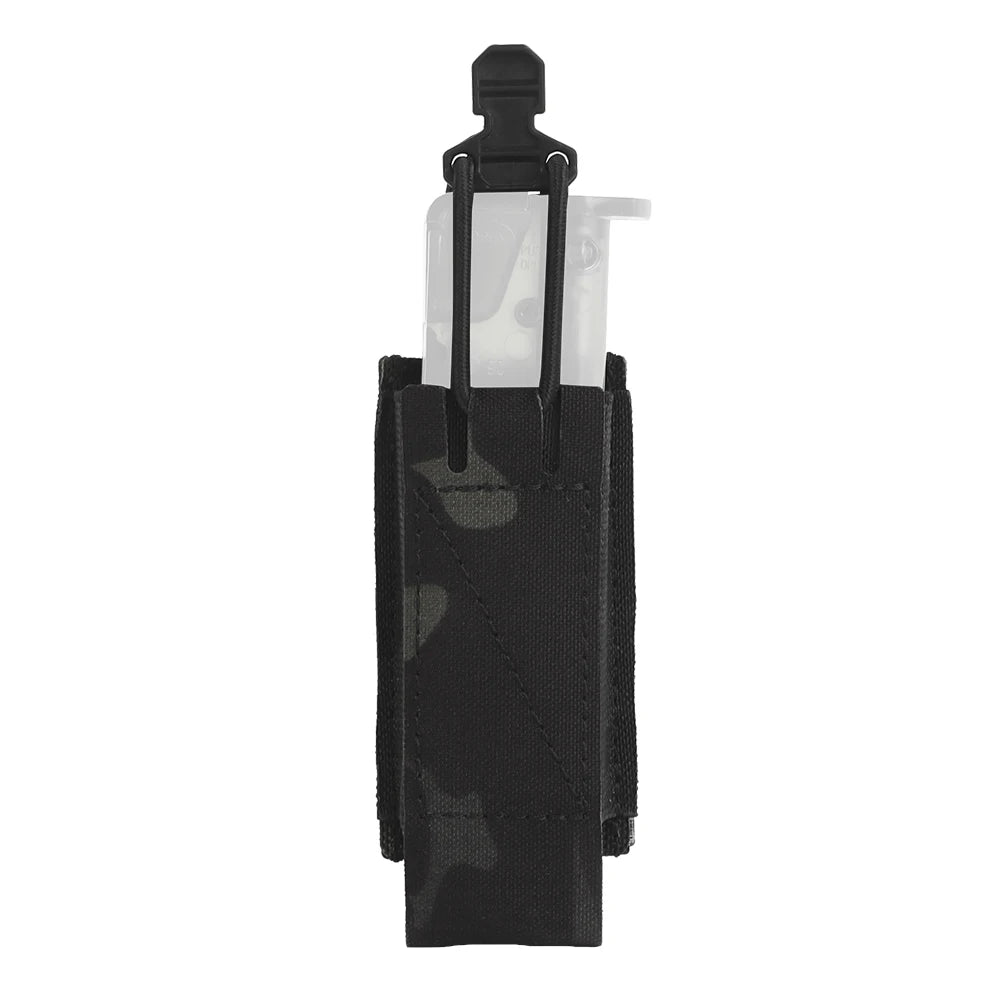 OPHIDIANTAC Quick Pull MOLLE Mount Elastic Magazine Holder Clip Flexible 9MM Mag Pouch for Plate Carrier
