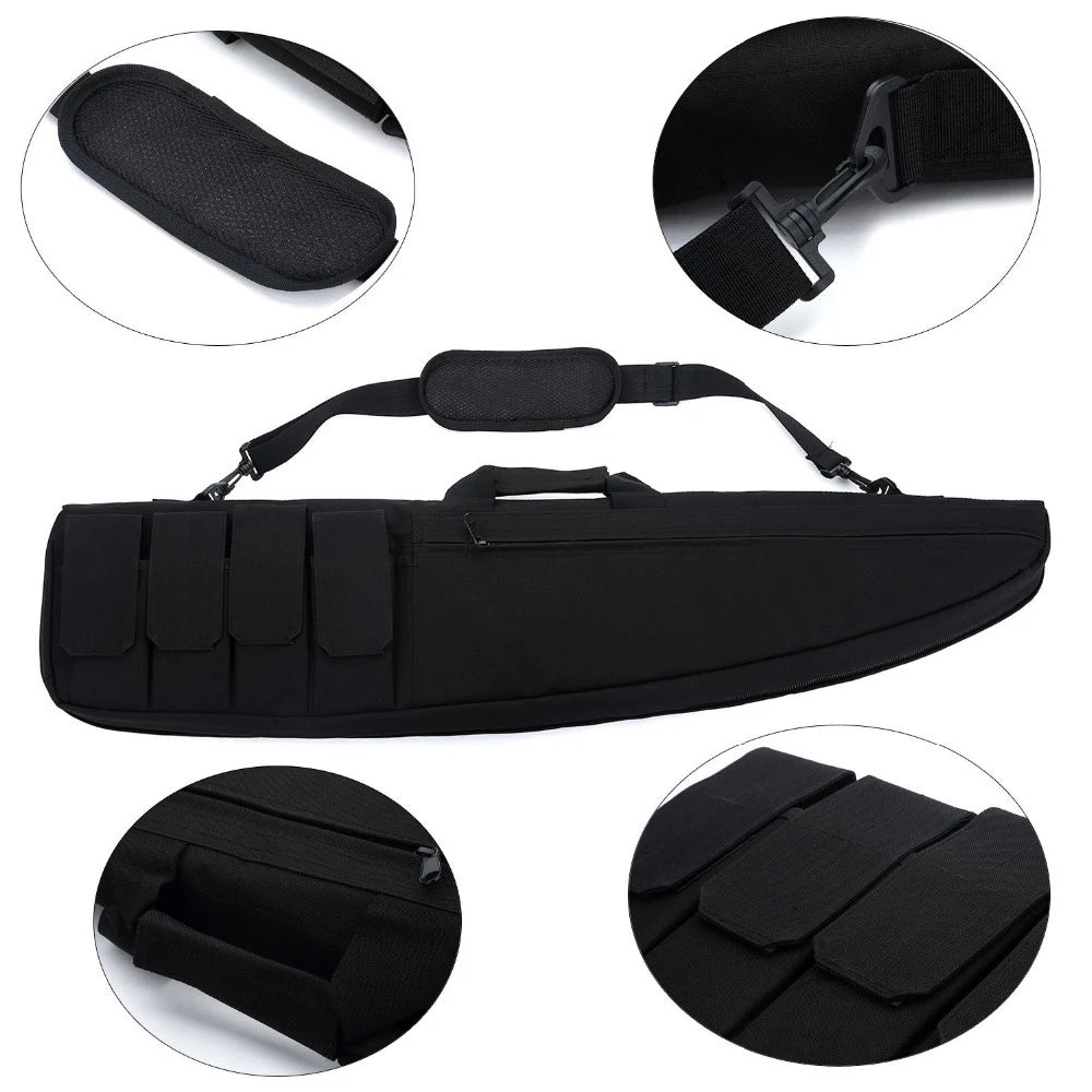 Tactical 70/95/120cm Rifle Bag Gun Case AR15 AK47 Sniper Rifle Scope Airsoft Shotgun Shoulder Bag Shooting Hunting Gear Backpack