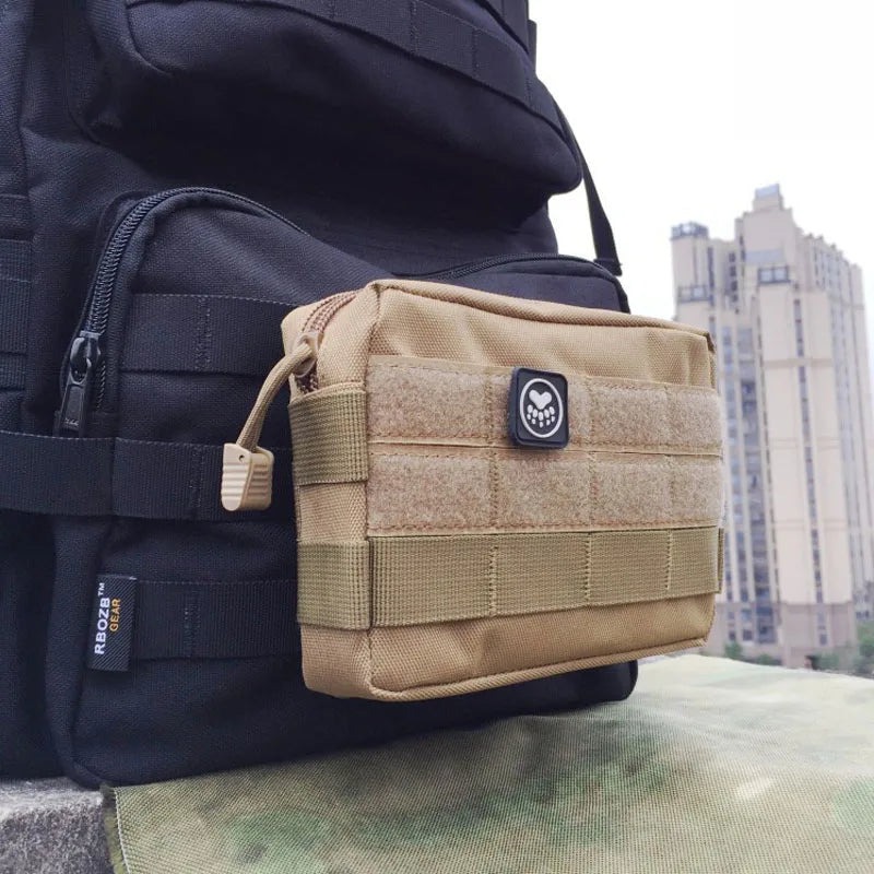 Outdoor Tactical EDC Molle Waist Bag Medical First Aid Belt Pouch Sports Hunting Bag Backpack Portable Accessory Bag