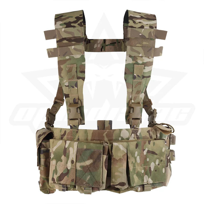OPHIDIAN UW Chest Gear Radio Magazine Pouch Hunting Vest Patrol Pack with 8 Piece Interior Functional Expanded Storage