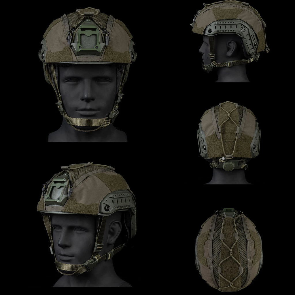 For WOSPORT FAST SF High-Cut Helmet Cover with Elastic Fixed Cord Tactic Helmets Cover Wear Resist for GEN4 Outdoor Airsoft Gear