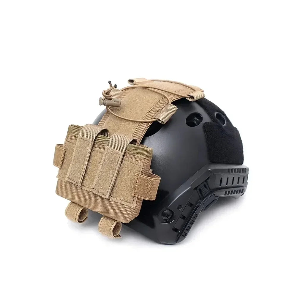 Tactical Helmet Battery Pouch MK2 - NVG Counterweight Pack with Hook & Loop, Molle-Compatible Airsoft, Durable Nylon Organizer