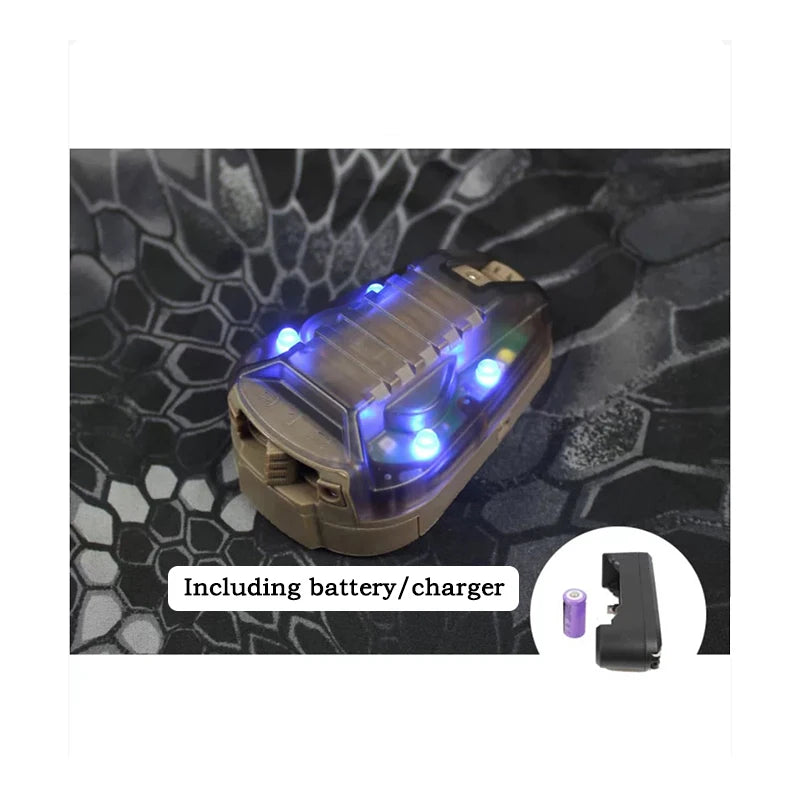 Outdoor sports signal flash BOOIU tactical helmet ladybug light with LED infrared/strobe waterproof hunting helmet adapter