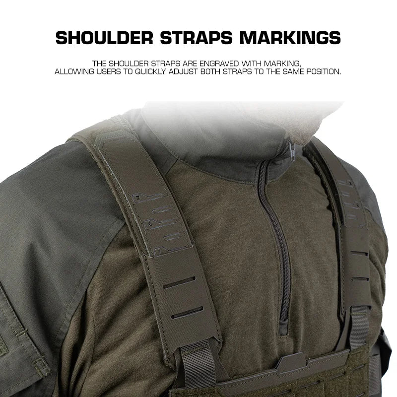 Tactical Vest Modular Chest Rig with Multifunctional Strap Outdoor Camping Field Training MOLLE Expansion Hunting Gear