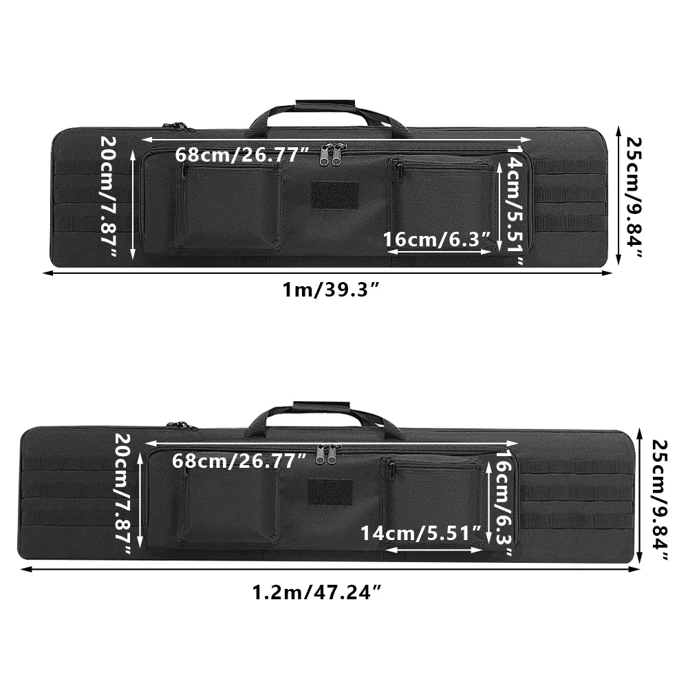 100 120cm Gun Bag Rifle Case Backpack Long Gun Carry Handbag Sniper Airsoft Rifle Gun Backpack Shoulder Bag for Hunting Accessor