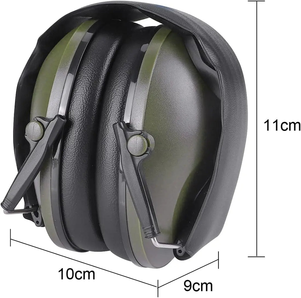 T6S Noise-Canceling Ear Defenders Earmuffs| Folding Hearing Protection for Hunting & Shooting | Pro-Grade Soundproof