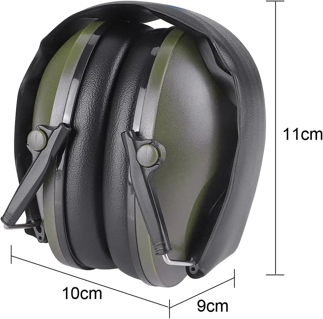 T6S Noise-Canceling Ear Defenders Earmuffs| Folding Hearing Protection for Hunting & Shooting | Pro-Grade Soundproof