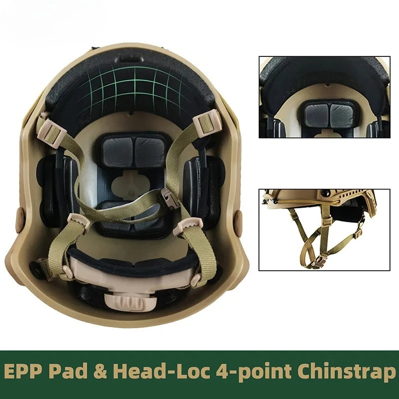 Tactical FAST Helmet MH PJ BJ Protective Helmet for Airsoft CS Paintball Outdoor Shooting Game ABS Protective Equipment