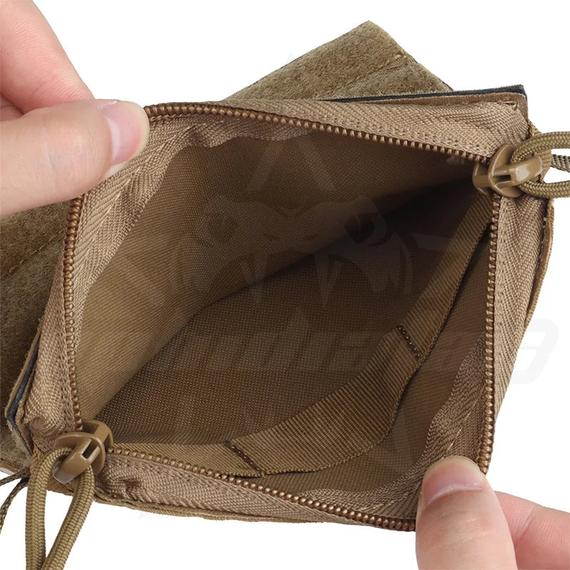 OPHIDIAN Hunting Vest Accessory Small Pocket Hook and Loop Pocket Storage Pocket Zipper Closure Pocket Insert Chest Gear