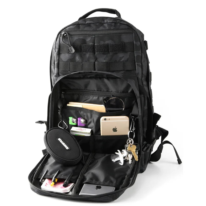 25L Tactical Assault Backpack Classic 12-hour Outdoor Camouflage Sports Backpack Wear-Resistant Oxford Cloth