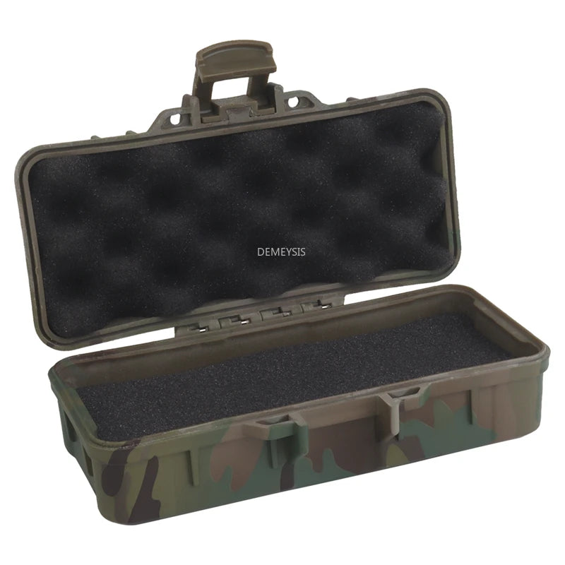 Tactical Flashlight Storage Box Dustproof with Padded Hunting Shooting Toolbox Suitcase Lockable Safety Accessories Case