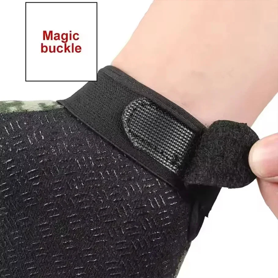 Outdoor cycling, half finger, men's and women's anti slip tactics, fitness, mountain climbing, fishing, half finger, bicycle glo