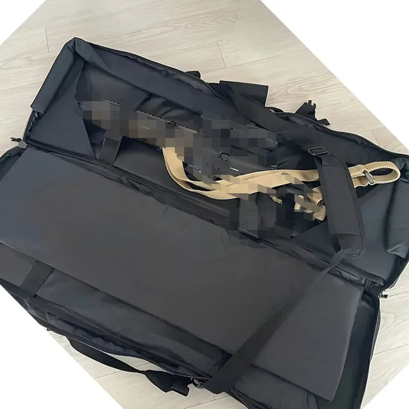 Tactical Rifl Bag Double Gun Case Carbine Backpack with Molle System Outdoor Hunting Reinforced Rucksack for Transportation
