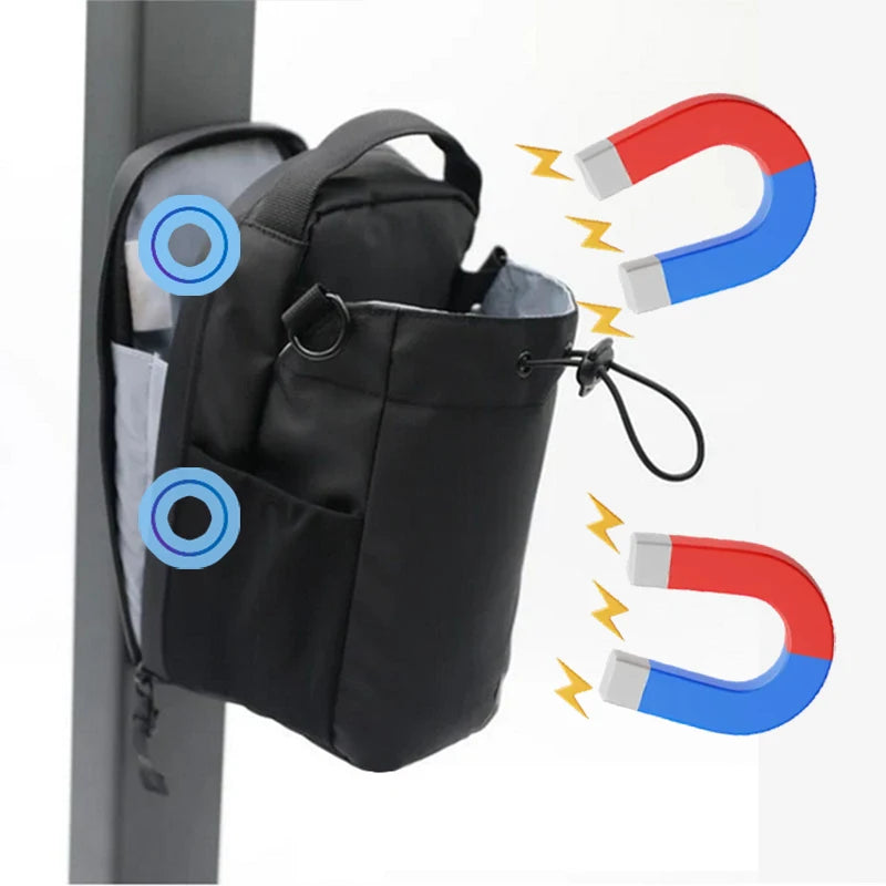 Large Capacity Magnetic Gym Bag with Phone Pocket, Portable Gym Bag, Water Bottle Pouch, Organizer, Gym Accessories