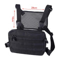 Multi-functional Tactical Chest Rig with Molle, Gun Holster, Large Capacity for Hunting, Hiking, Fishing, Cycling EDC
