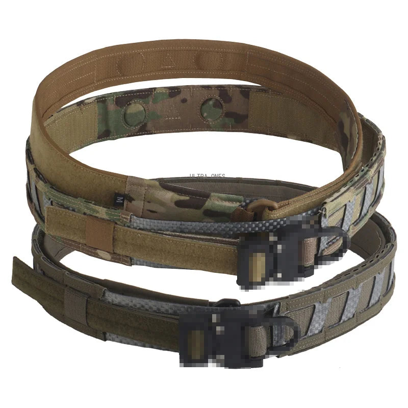 Airsoft Battle Belt Outdoor CS Training Tactical Belts MOLLE System Magnetic 2 in 1 Waist Belt Hunting Gear Accessories