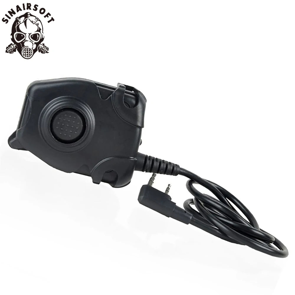 Tactical Headset PTT Adapter Cable For Z Tactical Headset ComtacII H50 MSA SORDIN H60 HD03 Kenwood Baofeng Two Way Radio