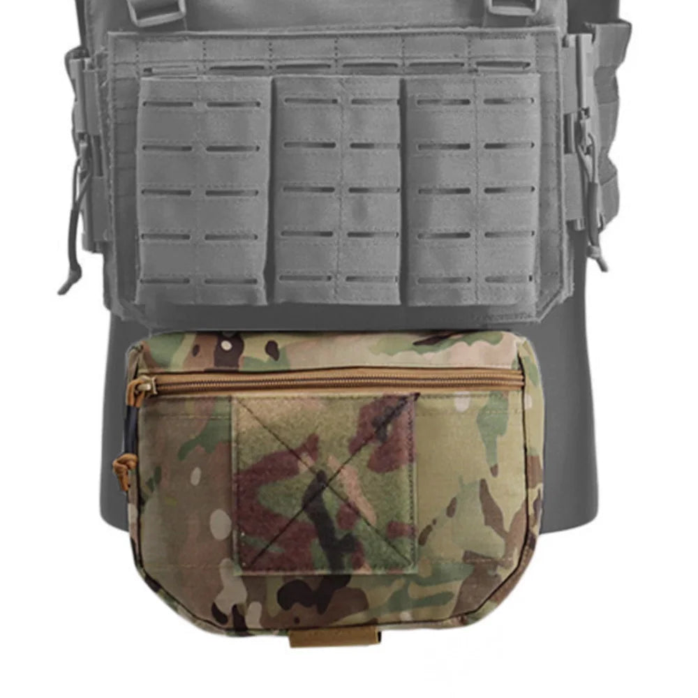 Fwoyonze 500D Nylon Outdoor Tactical JPC/CPC Vest/Tactical Chest Pouch FC Large Sub-Pouch Expanded Lower Belly Bag