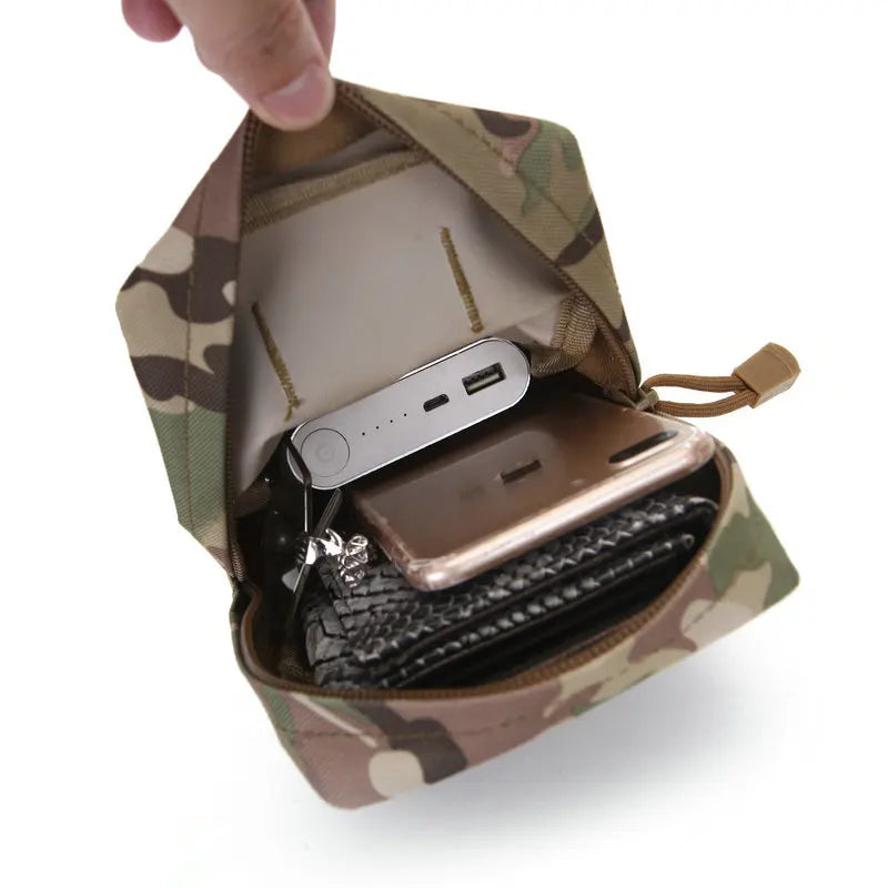 Outdoor Tactical Pouch Oxford EDC Molle Tool Pack Zipper Waist Accessories Durable Belt Camo Bag For Hunting Hiking Sports
