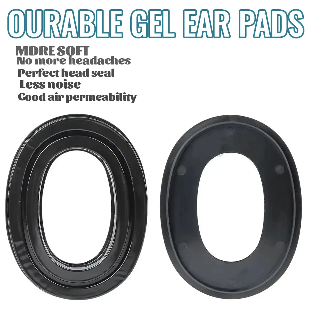 Noise-Isolating Replacement Ear Pads For 3M Peltor Series Sport Shooting Earmuffs Silicone Comfort Cushion Headsets Muff