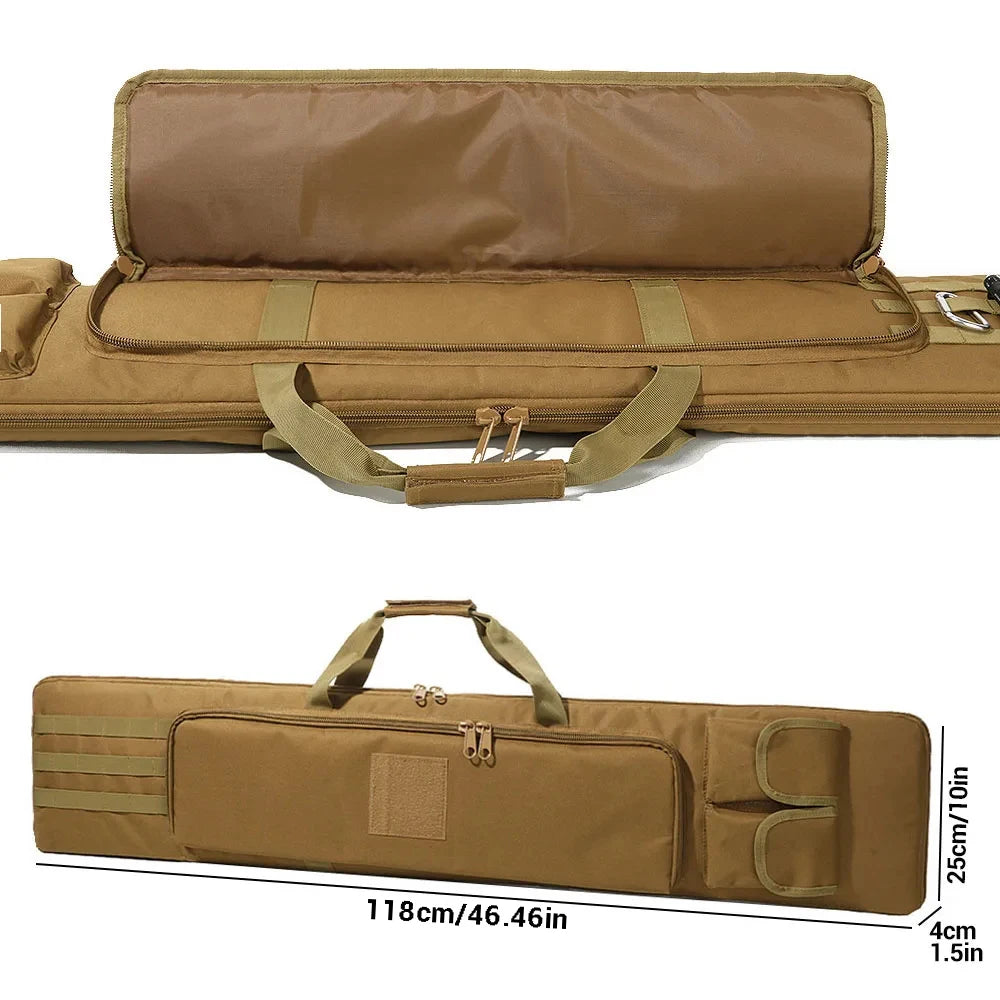 118cm Rifle Gun Bag Case Soft Gun Bag Tactical Shotgun Storage Bag Rifle Carrier Pouch Hunting Gun Backpack for Outdoor Hunting