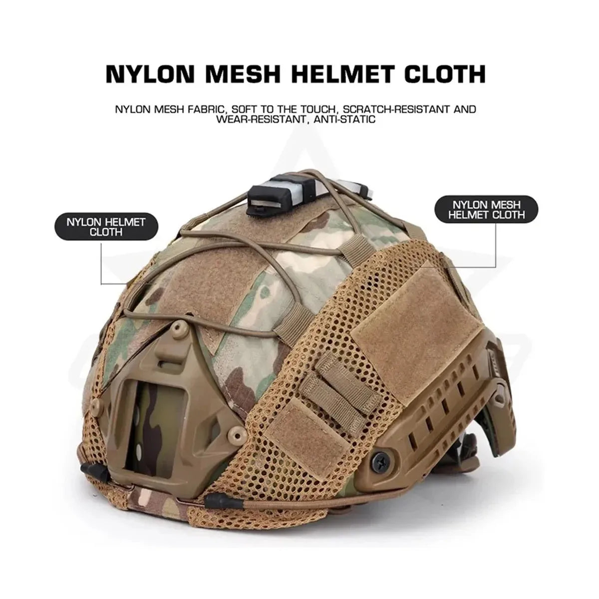 1pcs FAST Helmet Cover for Fast MH PJ BJ Helmet Airsoft Paintball Helmet Cover Accessories Cycling Net