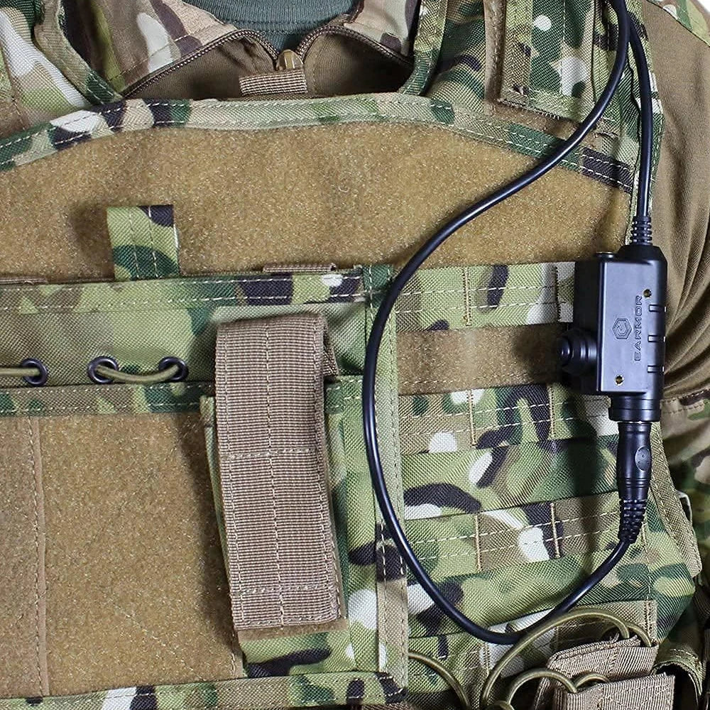 Tactical U94 PTT Adapter Airsoft Tactical Headset KENWOOD,ICOM Plug Tactical Headset Accessory