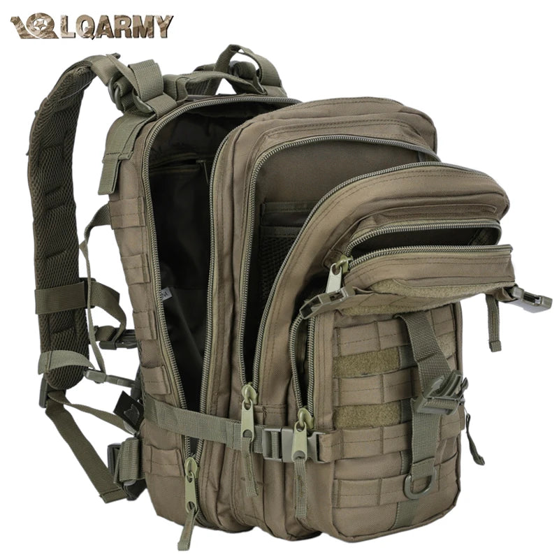 LQARMY 35L Tactical Backpack Molle Assault Rucksack Men Women Backpacks Travel Camping Mochila Militar Tatica Hunting Hiking Bag