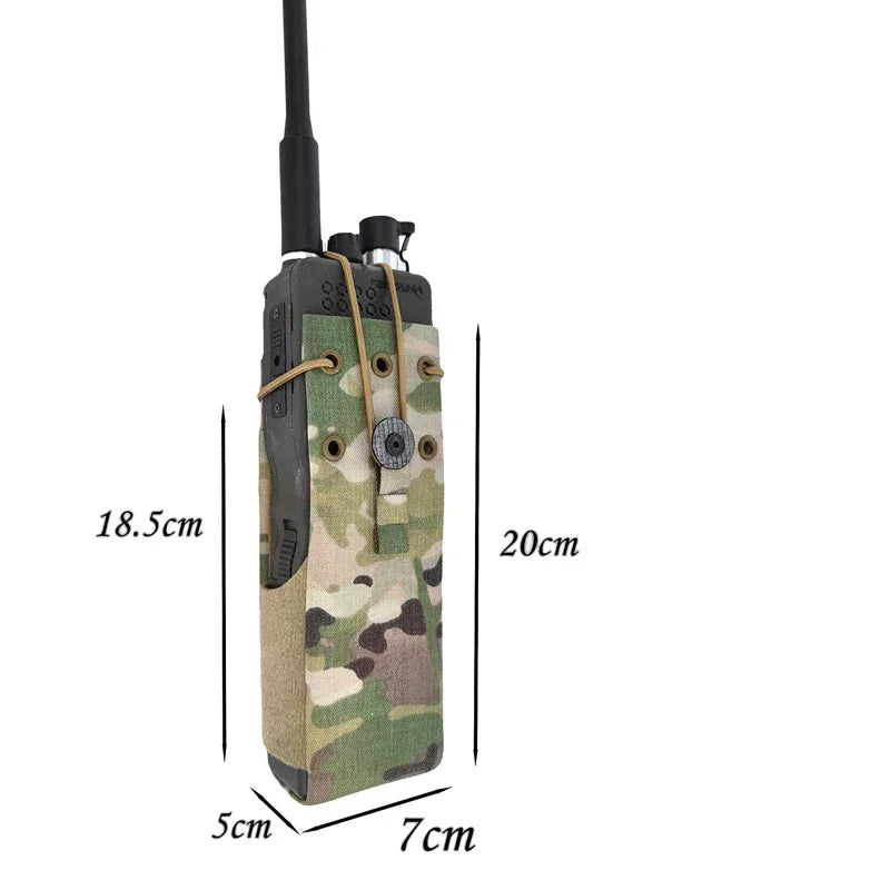 Tactical Radio Walkie Talkie Pouch FCPC V5 Vest Waist Bag Holder Pocket Portable Interphone Holster Molle Radio Pouch
