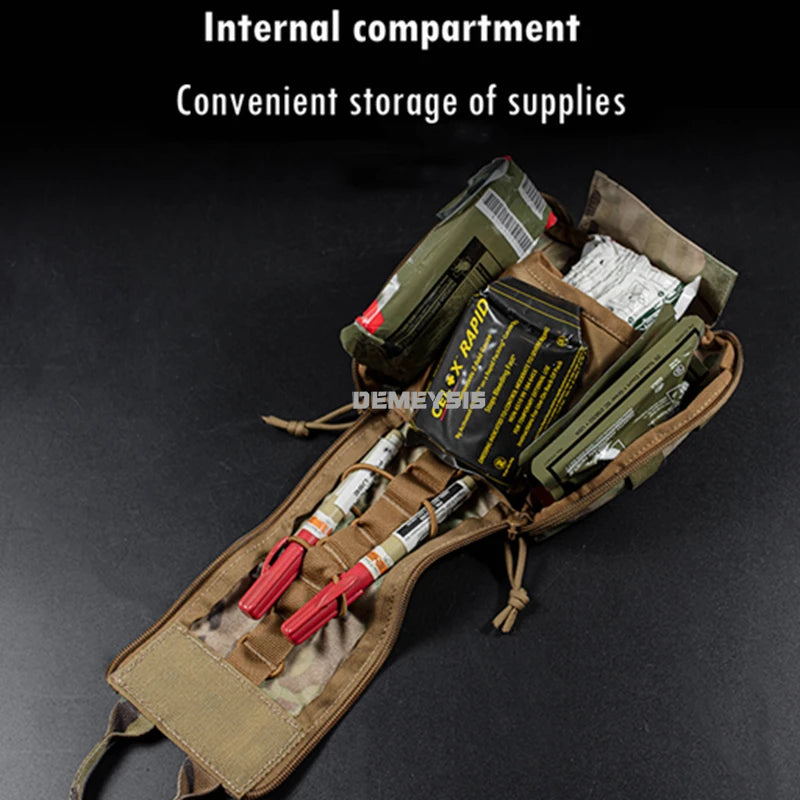 Tactical CS Medical Bag MOLLE First-aid Kit Survival Outdoor Hunting Emergency Bag Camping Kit Airsoft Combat Wargame EDC Pouch