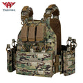 YAKEDA Tactical Vest Quick Release Airsoft Vest for Man Outdoor Adjustable Breathable Vest