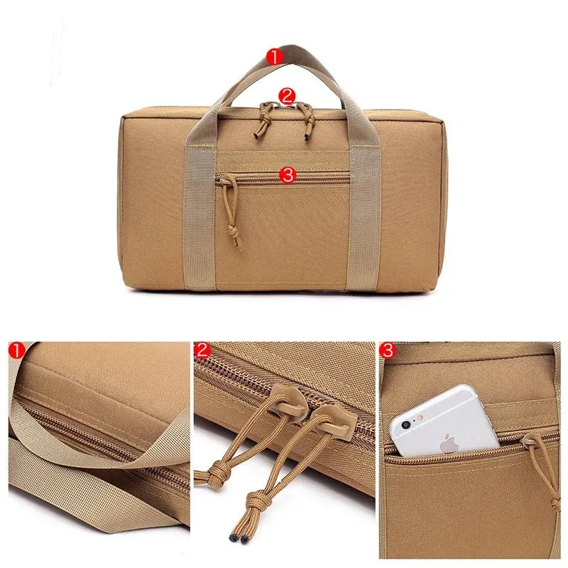 Outdoor Gun Carry Bag EDC Tool Pouch Hunting Accessories Magazine Pouch Holder Pistol Handgun Protection Case Holster