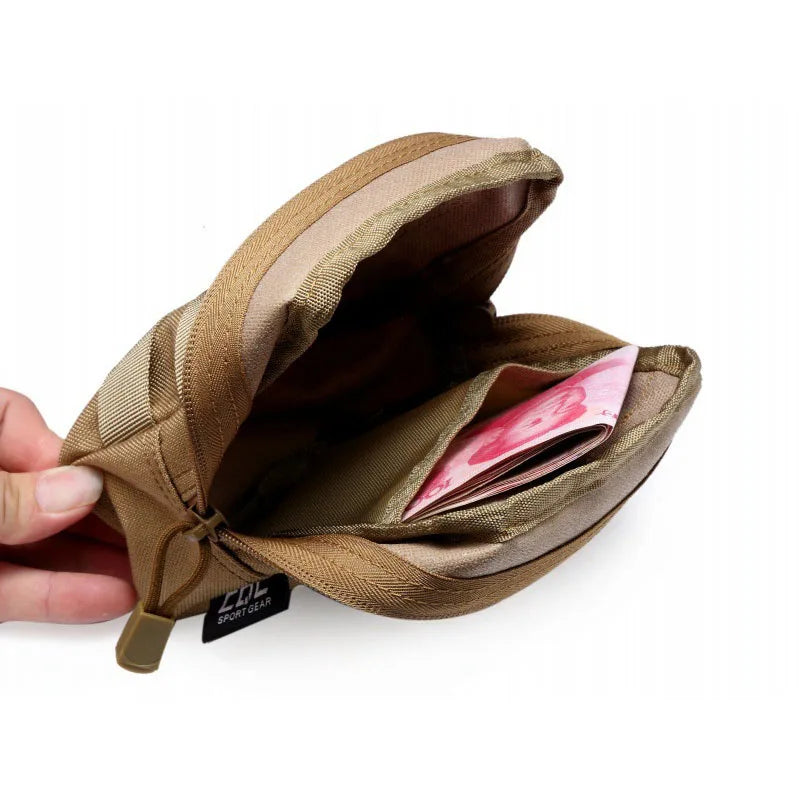 Molle Utility EDC Waist Bag Tactical Pouch Medical First Aid Bag Outdoor Sports Camping Hunting Waist Belt Pocket Sundry Bag