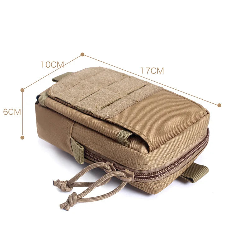 Tactical Molle Pouch Waist Bag Outdoor Men EDC Tool Pouches Utility Gadget Organizer Vest Fanny Pack Purse Mobile Phone Case