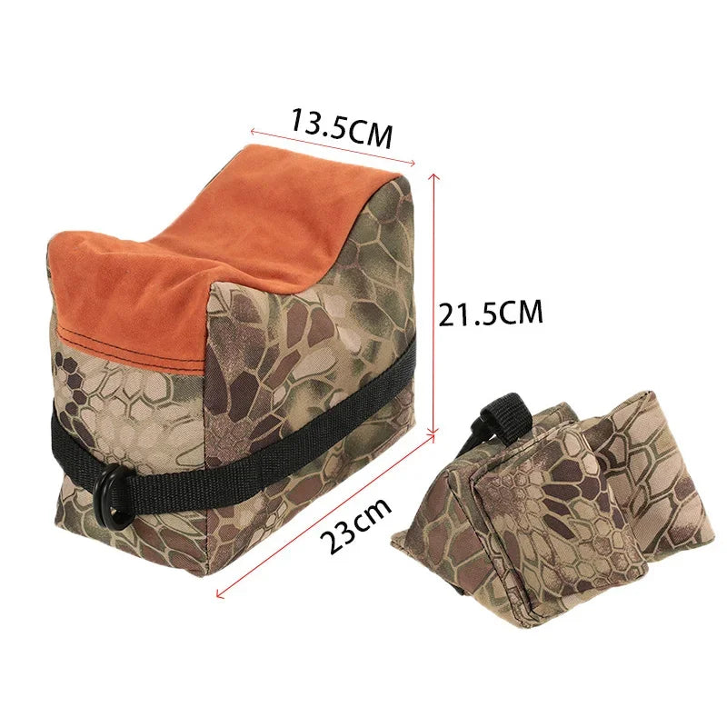 Precision Shooting Sand Bag Adjustable Rifle Rest Stabilizer Heavy Duty Support for Hunting Sighting Scope Bench Rest