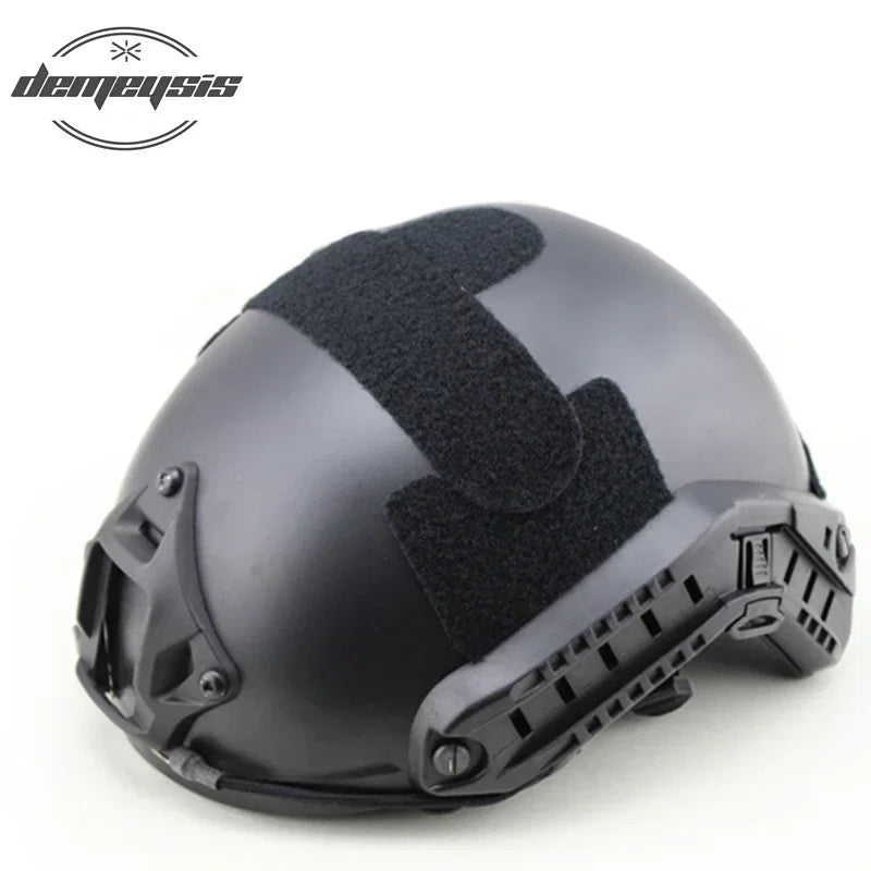 Tactical Helmet Camouflage FAST Airsoft Gear Paintball Head Protector with Night Vision Sport Camera Mount