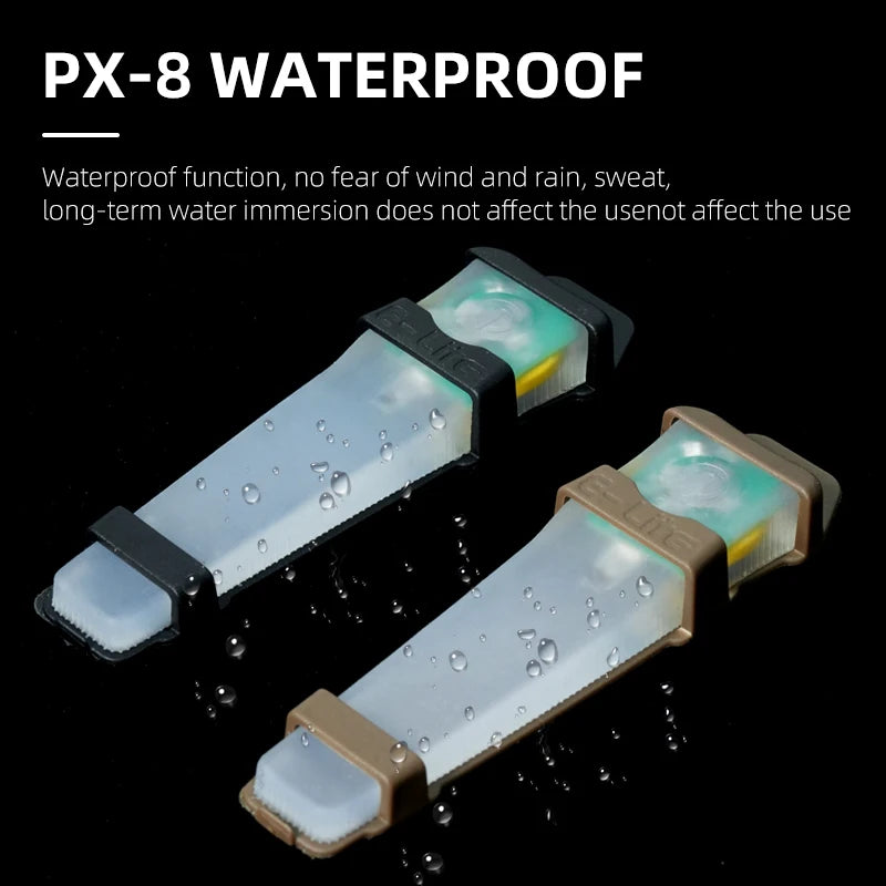Sport Helmet Light FMA Seven Colorful Survival Signal Lights Waterproof Outdoor Hunting Cycling Tactical Helmet Lamp