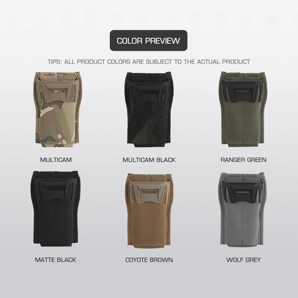 556 Universal Mag Pouch Camo Style AR15 Single MAG Pouches MOLLE Quick Release Airsoft Vest Plate Carrier Equipment