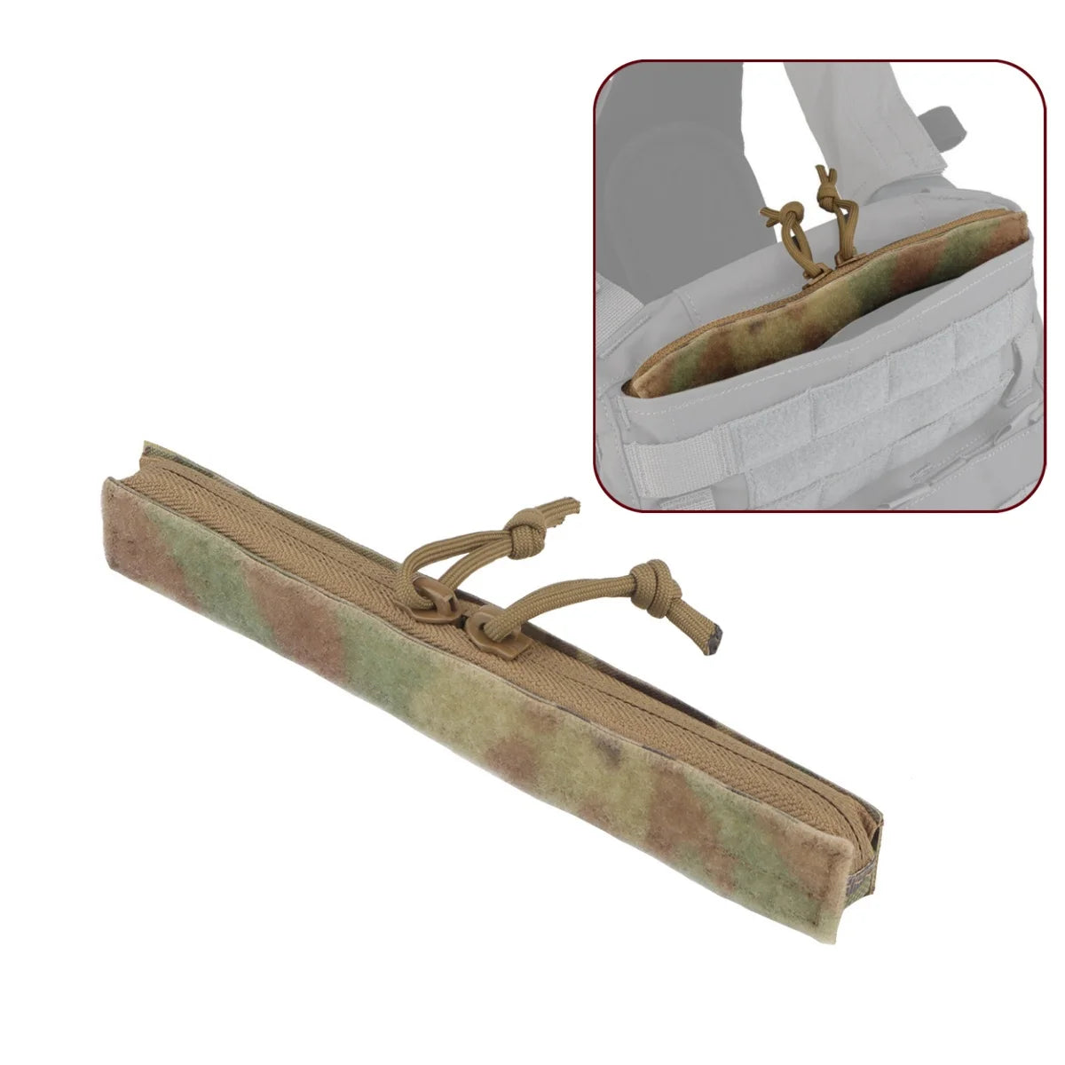 Hunting Crye AVS Drop-in Admin Zipper MBAV Hunting Vest  Structured Opening  Airsoft Plate Carrier Pocket Add-on Accessories