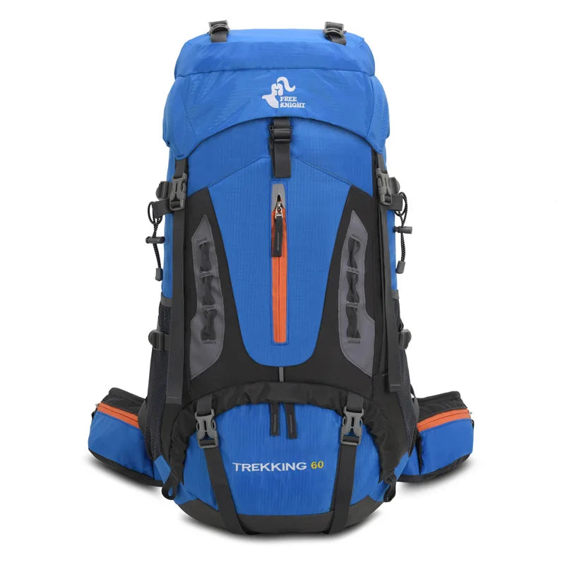 60L Camping Backpack Men's Travel Bag Climbing Rucksack Large Hiking Storage Pack Outdoor Mountaineering Sports Shoulder Bags